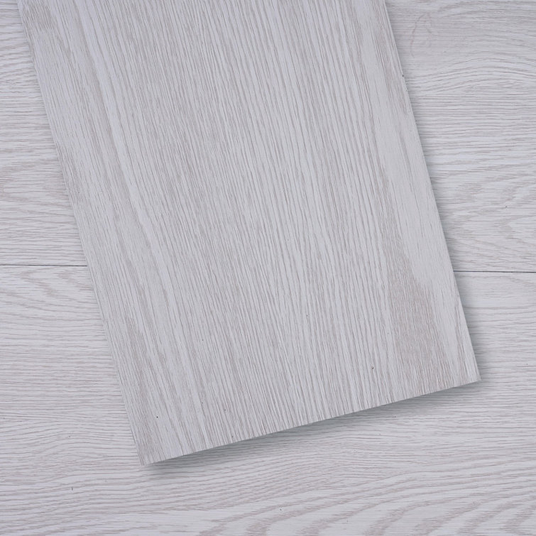 Reovatile 6.2" W x 39.4" LPeel and Stick Wood Look Vinyl Plank,Self